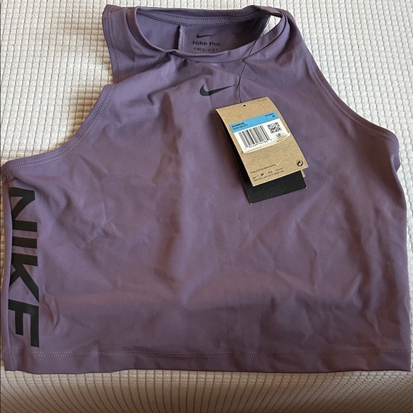 Nike Pro Lavender Crop Top - Picture 3 of 4